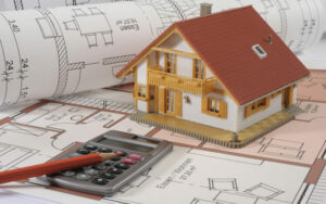 House And Calculator on Blueprints